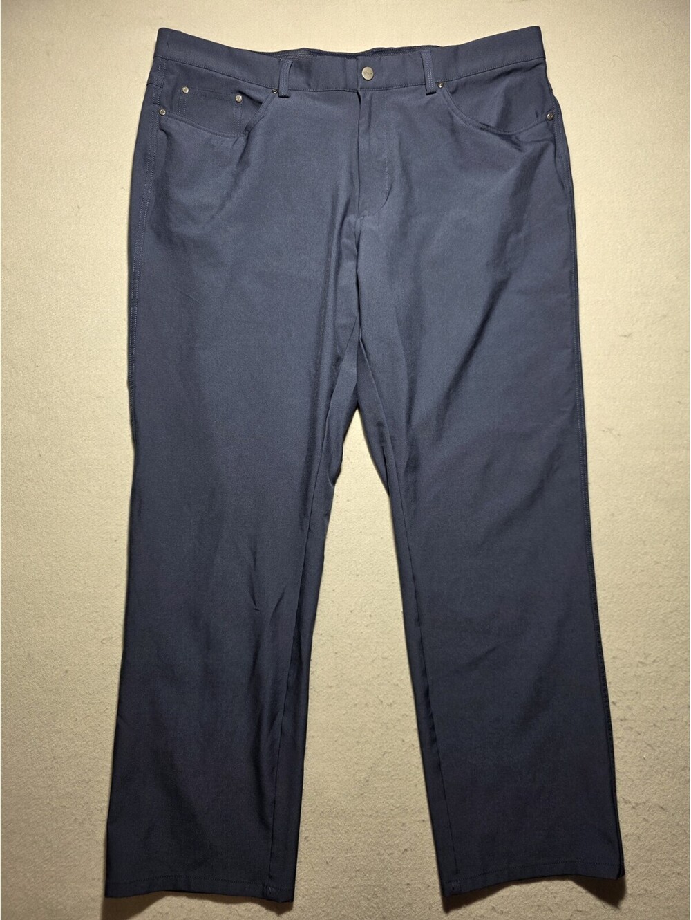 Greg Norman Men's Golf Pants Navy Blue Stretch Performance Size 38x29